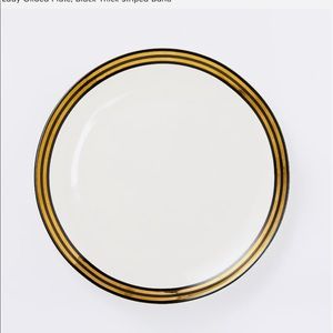 4 ea West Elm Fishes Gilded Dinner Plate, …